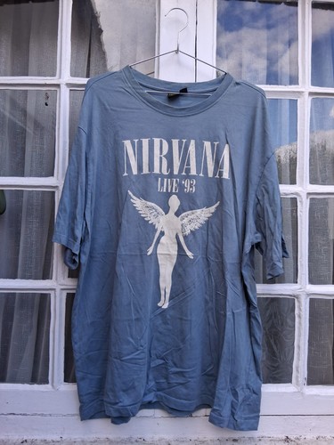 Nirvana live blue shirt - 93, t