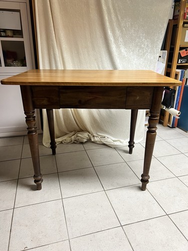 Tisch massivholz mit schublade - massivholz,