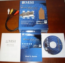 MSI Movie Vox mini mit Zubehör Software Media Converter Videobearbeitung OVP