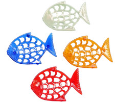 Seifenablage Fisch Abtropfschale Seifenschale Bad WC Waschbecken Seife Fische