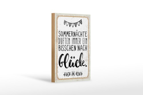 Holzschild sommernächte - holzschild,