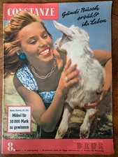 CONSTANZE  04-1954 – Heft Magazin Zeitschrift - 36,5 x 26,5 - 112 Seiten VINTAGE