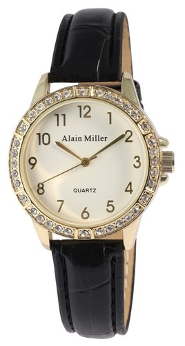 Damen armband uhr gold schwarz - armband,