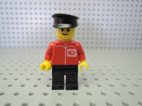Lego figur city - mann, postbote