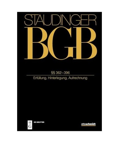 Staudinger bgb 362 396 - staudinger,