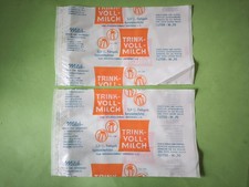 2 alte DDR Milchtüten leer