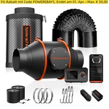 Spider Farmer 4" 6" Inline Fan