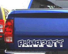 Ruhrpott Schriftzug Skyline Aufkleber 25 Farben 8 Größen Autosticker Sticker