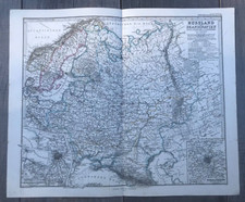 Landkarte Rußland und