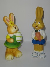 2er Set Hasen Osterhasen Osterdekoration Ostern Osterfiguren Figuren