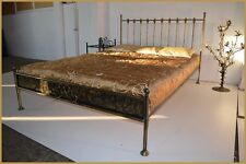 Antik doppel Metallbett Ludwig 180x200 mit gehämmertem Blech + Rollrost!