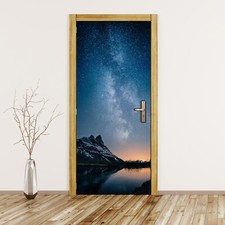 Türfolie Türtapete selbstklebend Schöne Aussicht die Milchstraße Sternen himmel