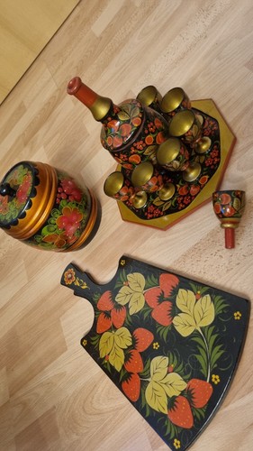 Dachbodenfund khokhloma udssr - khokhloma,