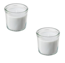 Ikea 2x ADLAD Weiße Duftkerze