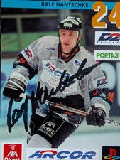 Frankfurt Lions 1999/00 Autogrammkarte Ralf Hantschke Eishockey sign. Landshut