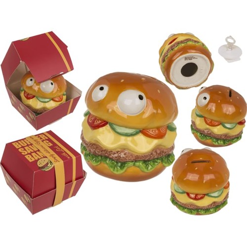 Hamburger spardose aus keramik - spardose,