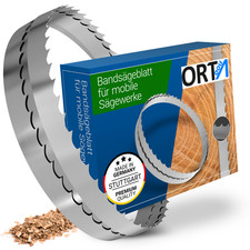 Holz-Bandsägeblatt f. mobile Sägewerke Längen von 3280 - 4800 mm z.B. Woodmizer