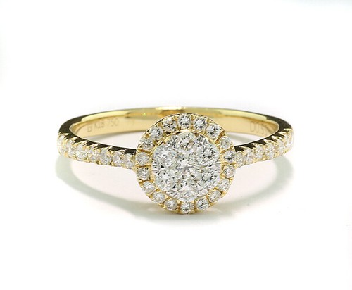 Brillant ring 750er gelbgold - brillant,