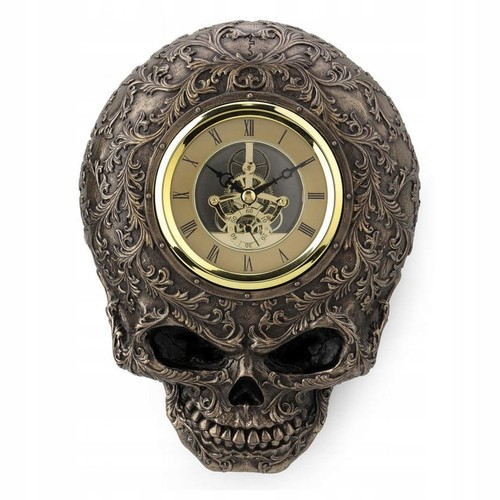 Steampunk wanduhr totenkopf - steampunk,