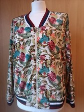 ? Stradivarius Jacke Collegejacke Bomberjacke beige grün bordeaux Gr.L 