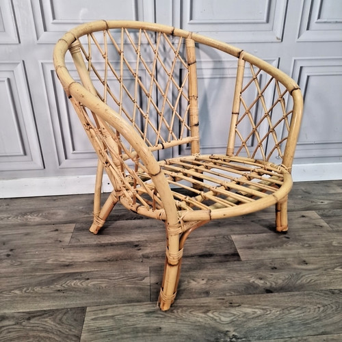 Retro vintage rattanstuhl - vintage,