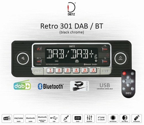 Dietz retro look - retro, autoradio
