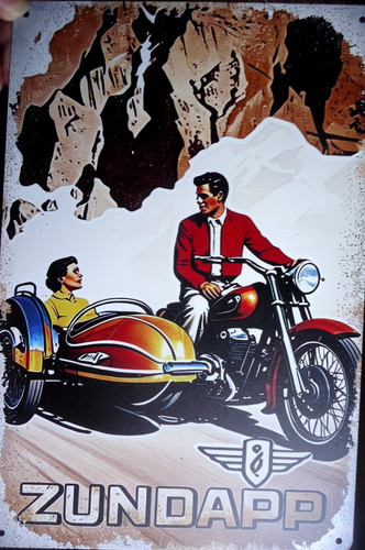 Zündapp mit seitenwagen - ,