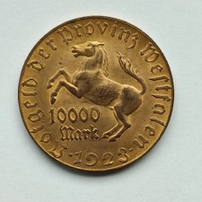 10000 Mark Provinz Westfalen 1923 - Minister Freiherr vom Stein - Notgeld