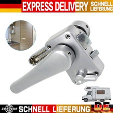 WC-Türhebel-Schloss-Set Bad Griff Knopf Hebel-Türschloss für Camper Yacht RV DE~