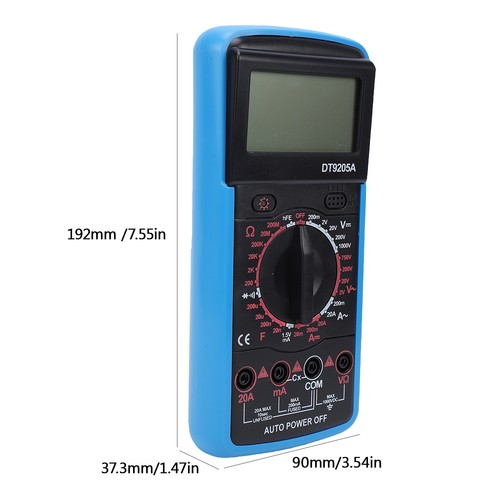 Multimeter dt9205a digital - multimeter,