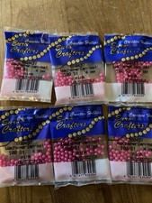 Rocailles Bastelperlen Wachsperlen Pink 4 mm