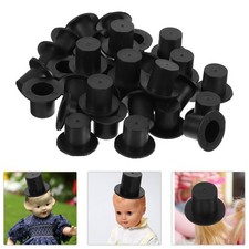  100 Pcs Partyhüte Lustiger Hut Kunststoffhut Kleiner Schwarzer Zylinder Basteln