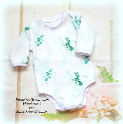 Baby body 56 - 56, eukalyptus