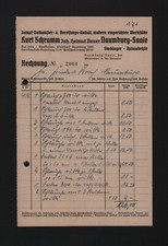 NAUMBURG, Rechnung 1935, Kurt Schramm Vulkanisier-Bereifungs-Anstalt