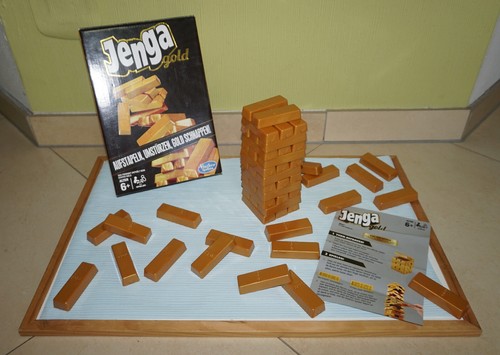 Jenga gold hasbro spiel - gold,