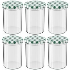 Einmachgläser 435 ml Schraubdeckel grün Marmeladengläser Sturzgläser Einweckglas