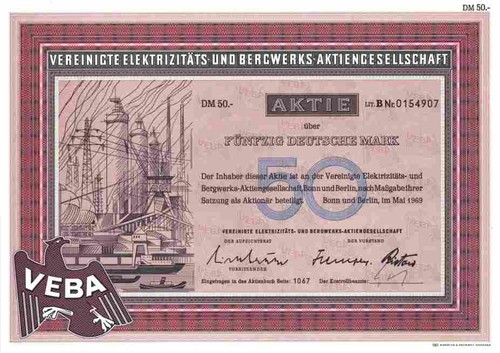 Veba elektrizität bergwerk - veba, ag