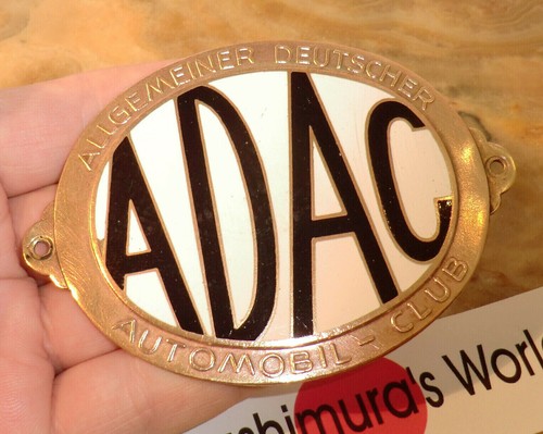 Plakette vintage adac - plakette,