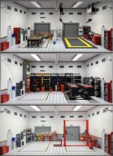 Diorama 1:18 Auto Garage