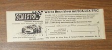 Seltene werbung scalextric - werbung,