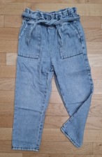 NEXT Mädchen wide leg Jeans Gr. 128 HipHop Baggy washed out blau weites Bein 