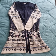 Nebulus Long Strickjacke Cardigan Gr. 38 