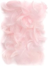 150 Stück Rosa Deko Federn 10g Flaumfedern Federn Schmuckfedern Vogelfedern
