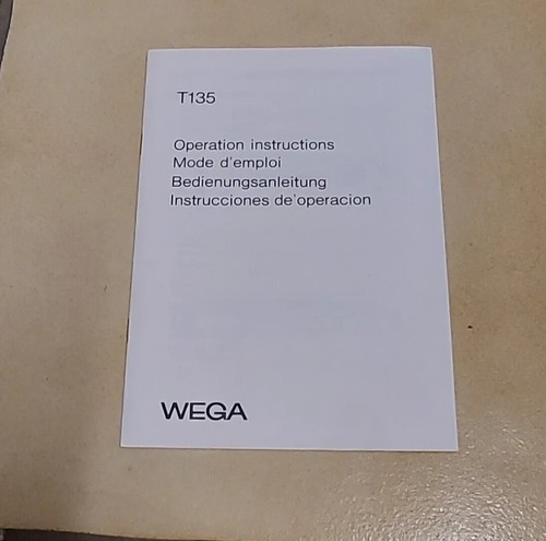 Wega 135 anleitung - wega, t-135