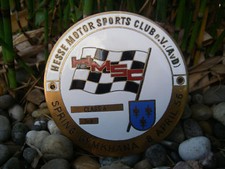 HESSE MOTORSPORTS CLUB - SPRING GYMKHANA 1953 - AvD Plakette Badge Emblem