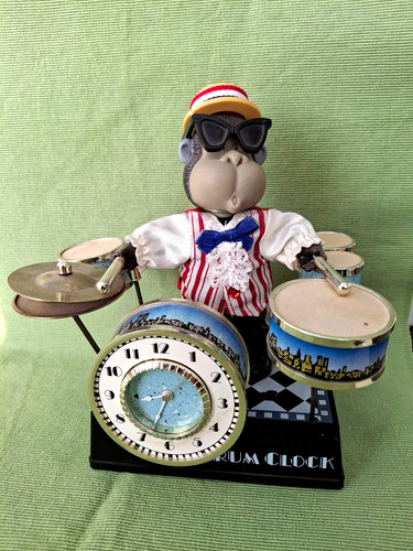 Drum clock vintage - clock,,