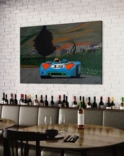 Original Gemälde Porsche 908