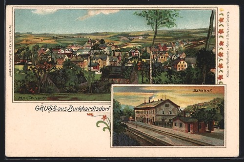 Lithographie burkhardtsdorf - lithographie,