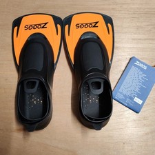 Zoggs Swim Fin Energy - Schwimmtrainingsflossen - Schwarz/Orange, Größe 5-6UK