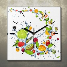 Küchenuhr Bürouhr Leinwand